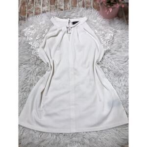 WORTHINGTON TOP Elegant Cocktail BLOUSE Sz XS Lace Short Sleeve Ivory Color